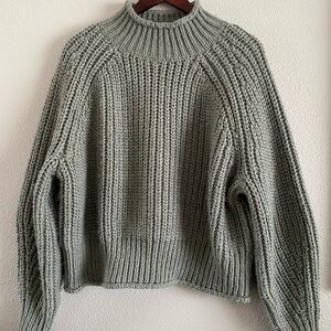 H&M Women's Knit Sweater in Sage
